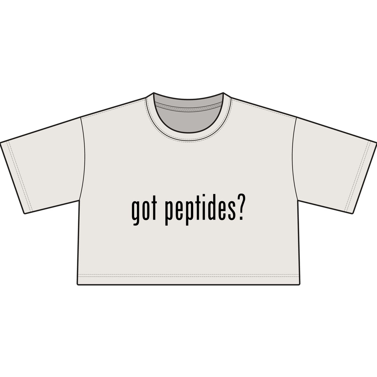 got peptides? crop top