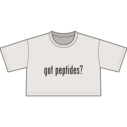 got peptides? crop top