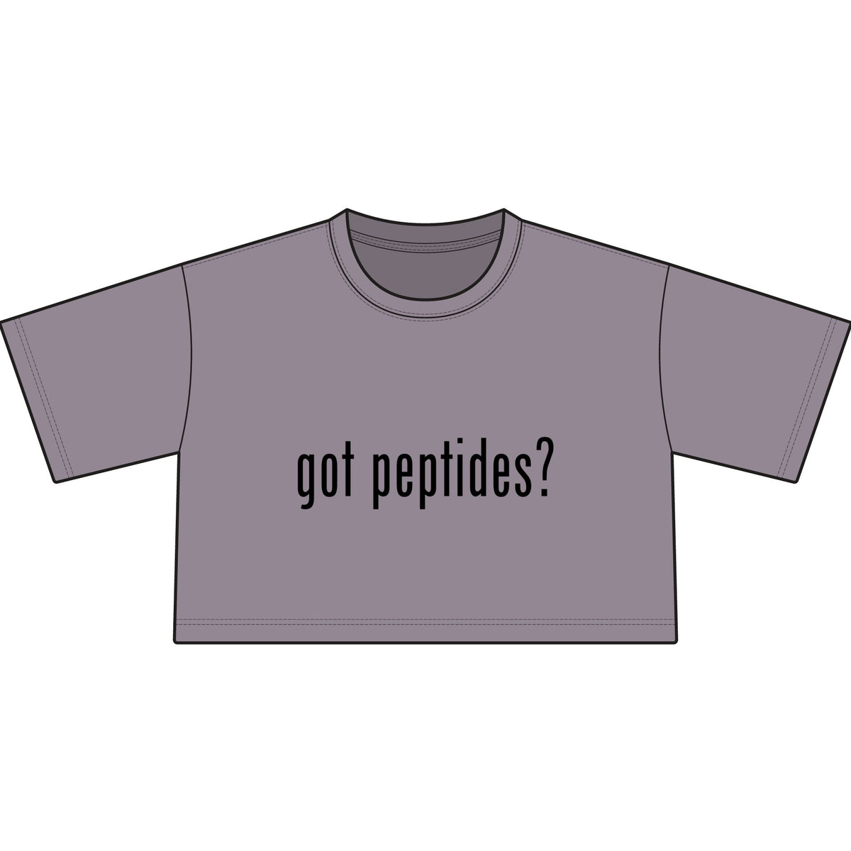 got peptides? crop top
