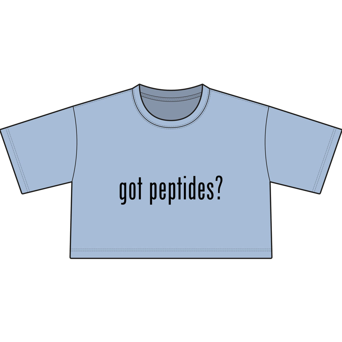 got peptides? crop top