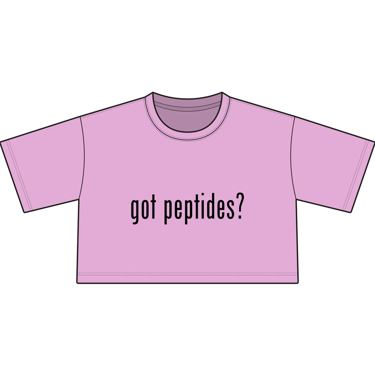 got peptides? crop top